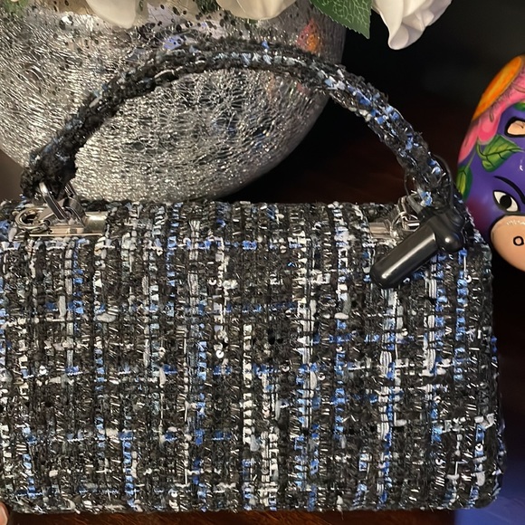 Authentic DUNE London embellished tweed  purse - Picture 5 of 6